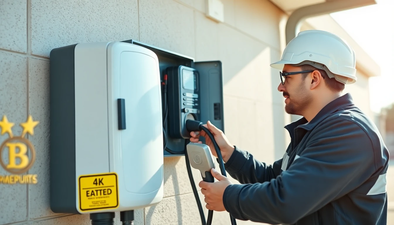 Outdoor EV Charger Installation