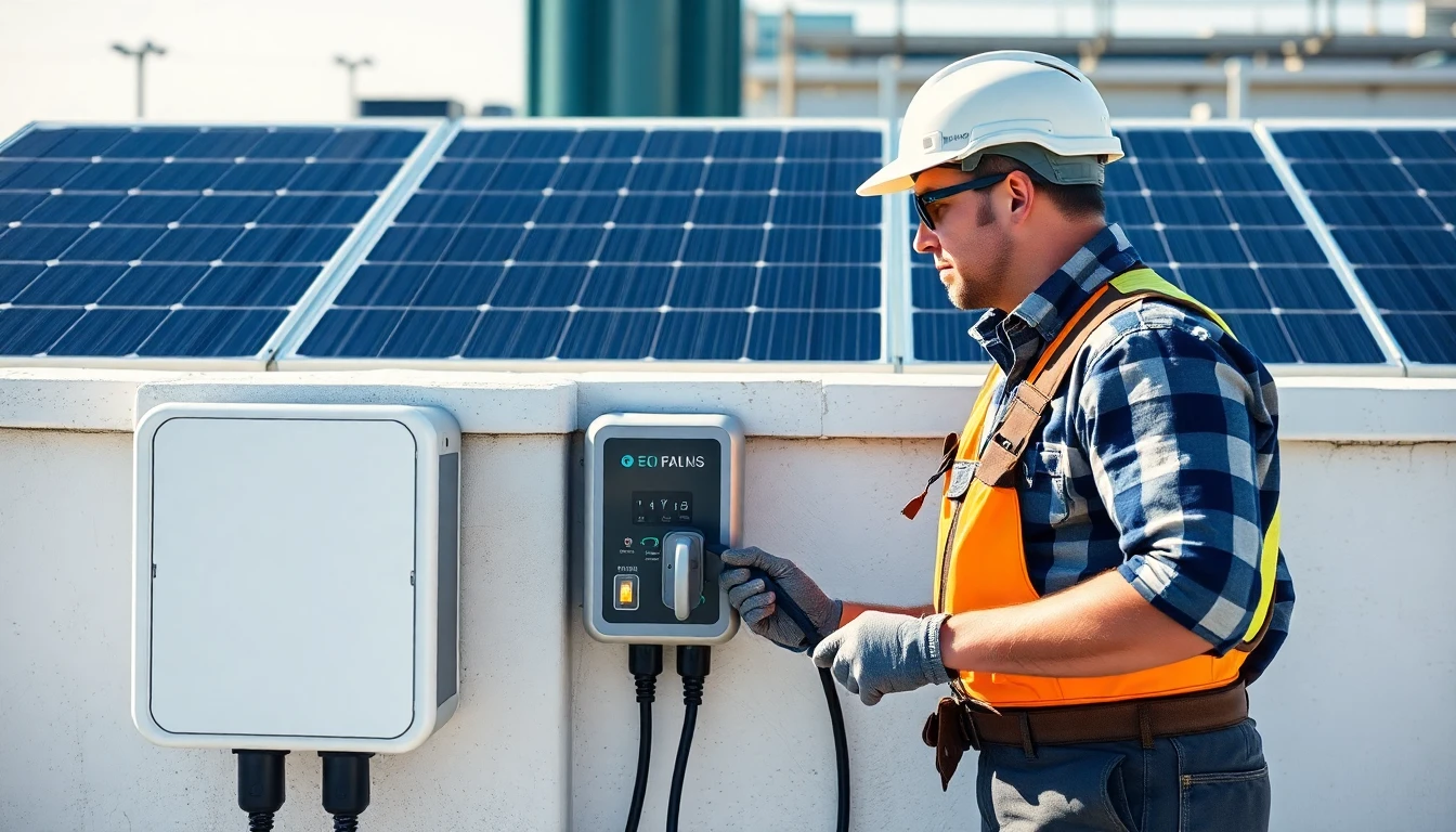 Solar-Powered EV Charger Installation